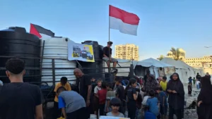 Penyaluran Donasi Air untuk Palestina